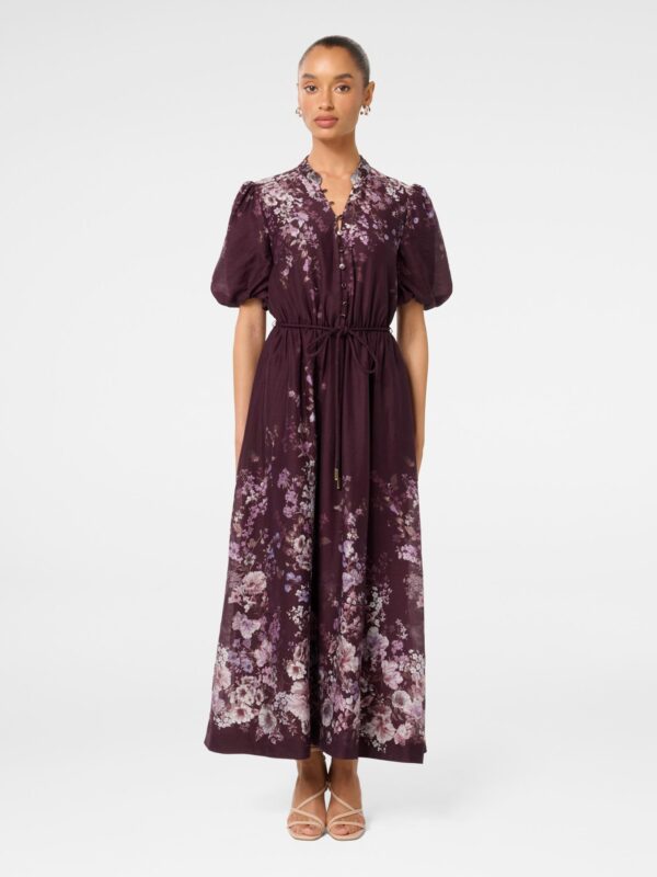 Adele Petite Printed Midi Dres