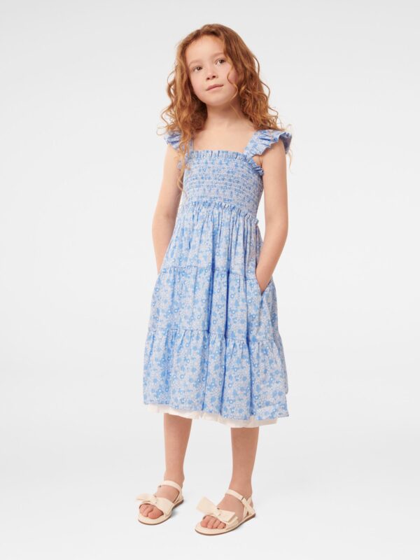Amelia Shirred Frill Girls Dre
