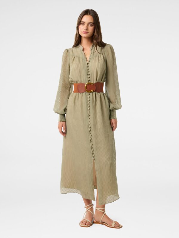 Anja Self Stripe Belted Midi D