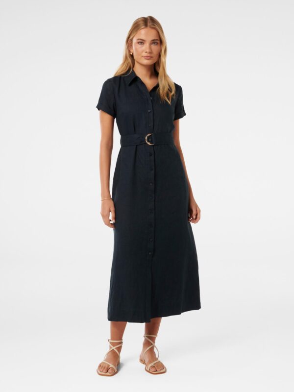 Briley Linen Shirt Dress
