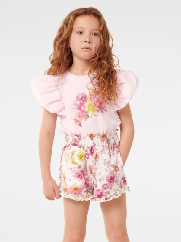 Joy Puff Sleeve Applique Girls
