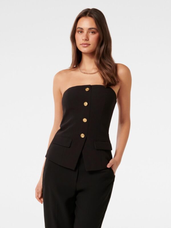 Kendra Button Front Bustier To