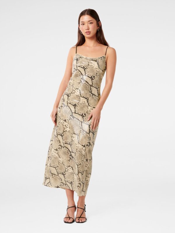 Kennedy Sequin Print Midi Dres