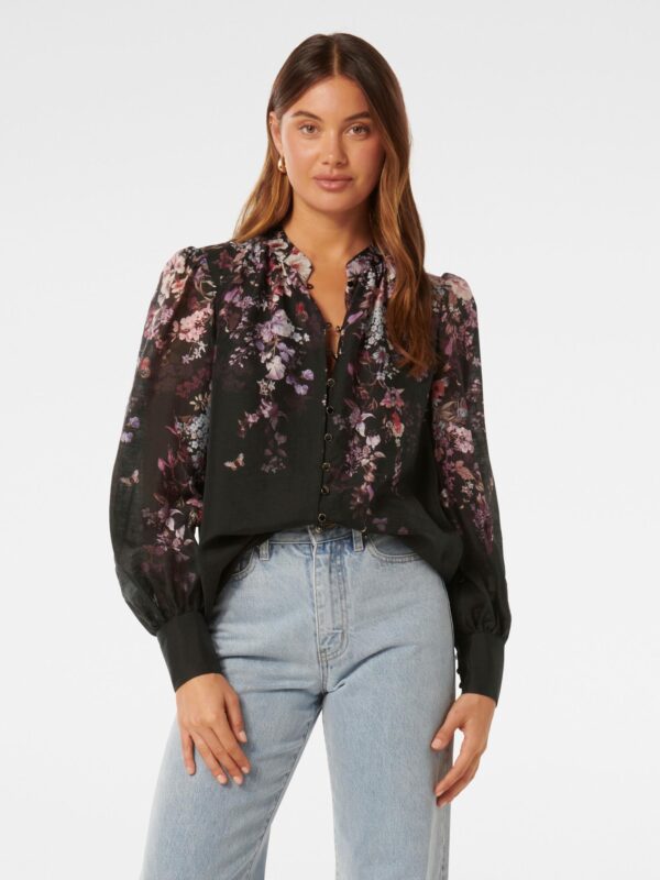 Parker Placement Print Top