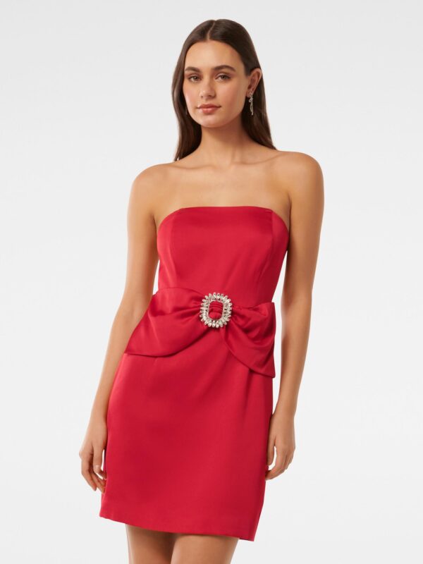 Sanji Satin Strapless Mini Dre