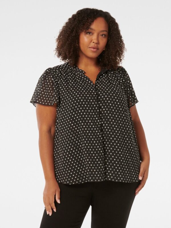 Yvonne Curve Spliced Blouse
